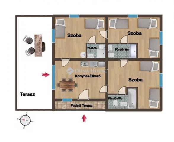 Eladó családi ház, Bodrogkeresztúron 130 M Ft, 3 szobás