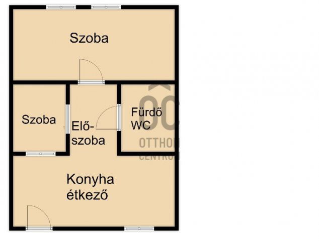 Eladó téglalakás, Kecskeméten 39.9 M Ft, 2 szobás