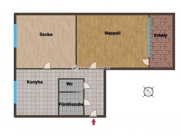 Eladó téglalakás, Baján, Kodály Zoltán utcában 40.8 M Ft