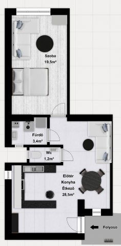 Eladó téglalakás, Budapesten, VII. kerületben 65.9 M Ft