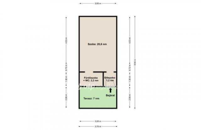 Eladó sorház, Gyömrőn 19.9 M Ft, 1 szobás