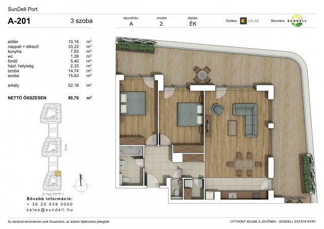 Eladó téglalakás, Budapesten, XI. kerületben 203.8 M Ft