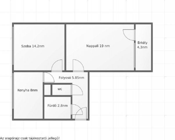 Eladó téglalakás, Salgótarjánban 17.9 M Ft, 2 szobás
