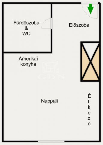 Eladó téglalakás, Szigetszentmiklóson 23.9 M Ft, 1 szobás