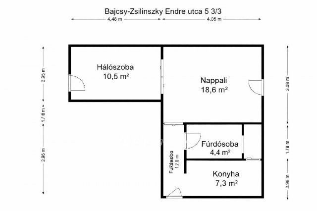 Eladó téglalakás, Miskolcon 41 M Ft, 2 szobás