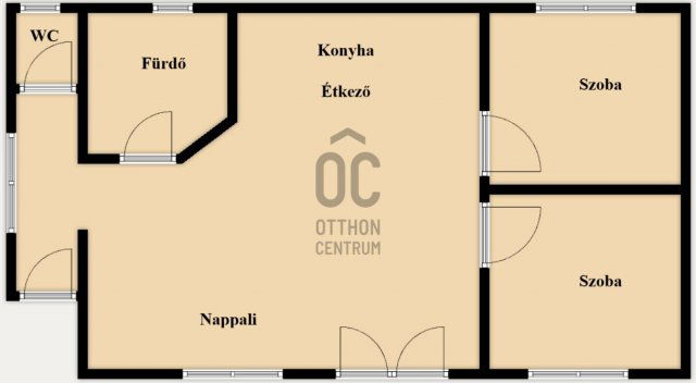 Eladó családi ház, Kerekegyházán 75 M Ft, 3 szobás