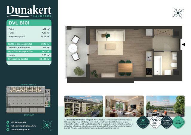 Eladó téglalakás, Vácon, Németh László utcában 51.99 M Ft