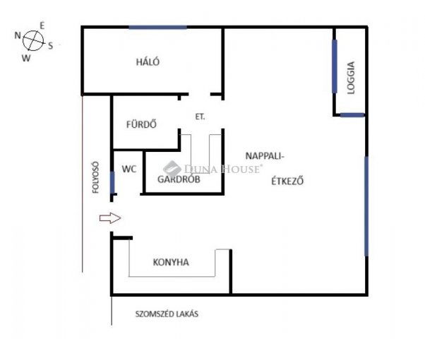 Eladó téglalakás, Budapesten, XIII. kerületben 99 M Ft, 2 szobás