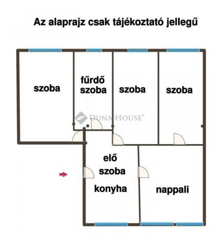 Eladó téglalakás, Debrecenben 69.9 M Ft, 4 szobás