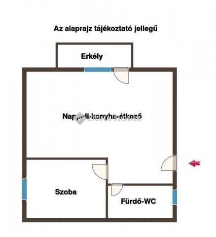 Eladó téglalakás, Pécsett 56 M Ft, 2 szobás