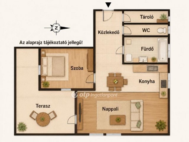 Eladó nyaraló, Budapesten, III. kerületben 89.9 M Ft, 2 szobás