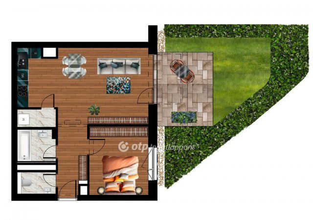 Eladó téglalakás, Dunaföldváron 65.23 M Ft, 2 szobás