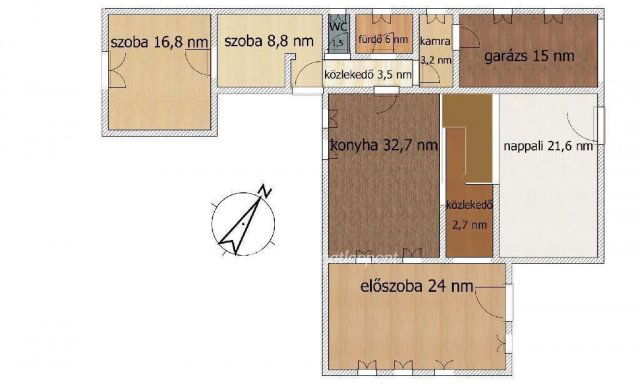 Eladó családi ház, Alsónémediben 169.9 M Ft, 7 szobás