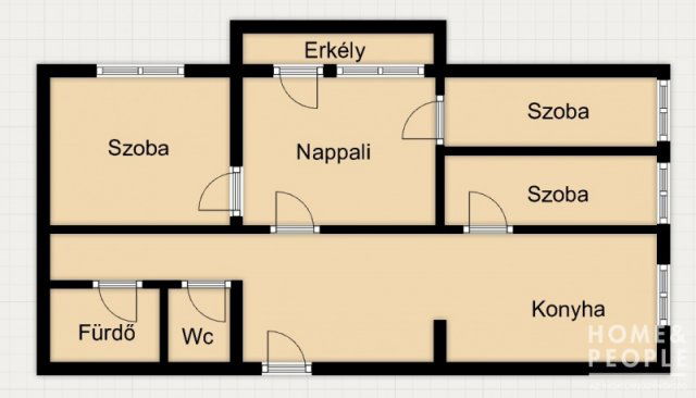 Eladó téglalakás, Szegeden 74.9 M Ft, 4 szobás