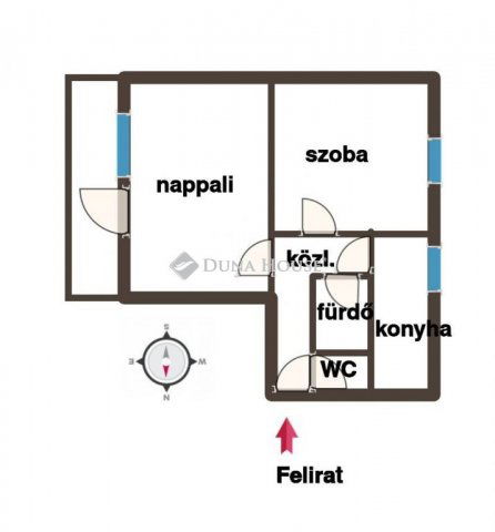 Eladó panellakás, Pécsett 43 M Ft, 2 szobás