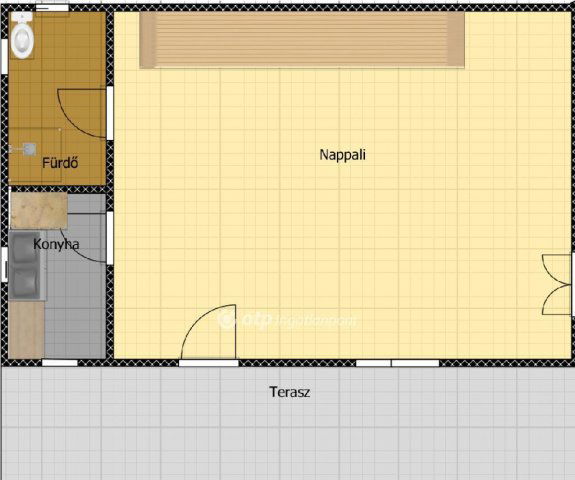 Eladó nyaraló, Ráckevén 32.9 M Ft, 1+2 szobás