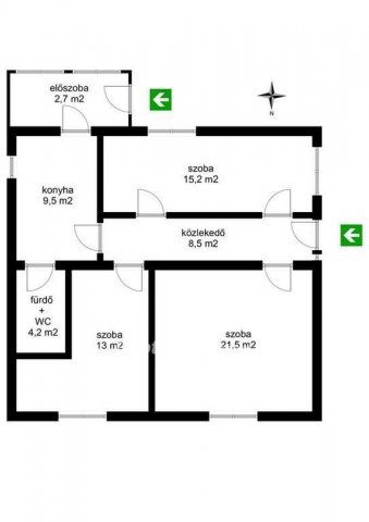 Eladó családi ház, Bökönyön 24 M Ft, 3 szobás