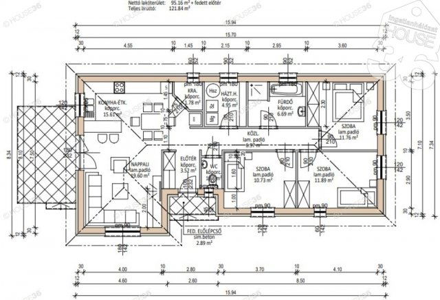 Eladó családi ház, Helvécián 62.9 M Ft, 4 szobás