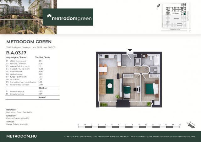 Eladó téglalakás, Budapesten, IX. kerületben, Vaskapu utcában