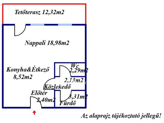 Eladó téglalakás, Kecskeméten 53 M Ft, 1 szobás