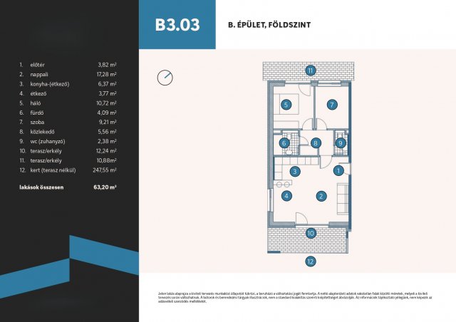 Eladó téglalakás, Vámosszabadin 72.85 M Ft, 1+2 szobás