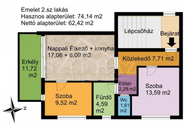Eladó téglalakás, Pécsett 99.5 M Ft, 3 szobás
