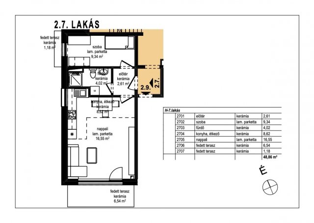 Eladó téglalakás, Komáromban, Laktanya közben 46 M Ft, 1 szobás