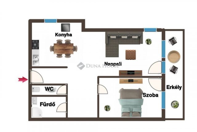 Kiadó téglalakás, albérlet, Szombathelyen 200 E Ft / hó