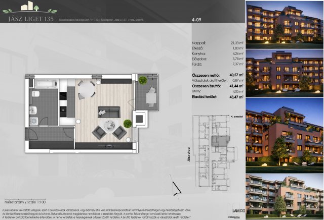 Eladó téglalakás, Budapesten, XIII. kerületben, Jász utcában