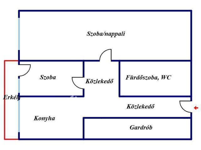 Eladó panellakás, Nyíregyházán 34.8 M Ft, 1+1 szobás
