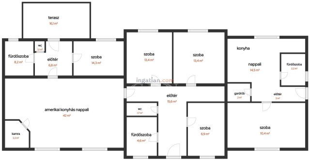 Eladó családi ház, Érden 134.99 M Ft, 6+1 szobás