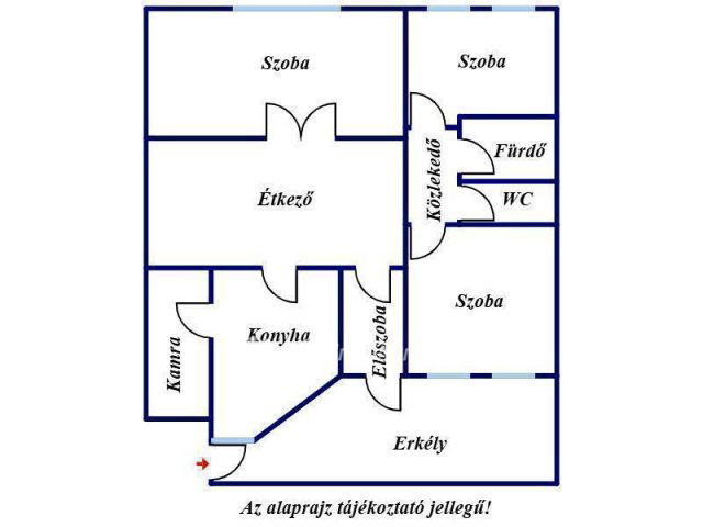 Eladó téglalakás, Szegeden 89.9 M Ft, 3 szobás