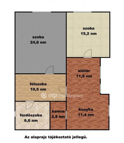 Eladó családi ház, Tiszapüspökin 35 M Ft, 2+1 szobás