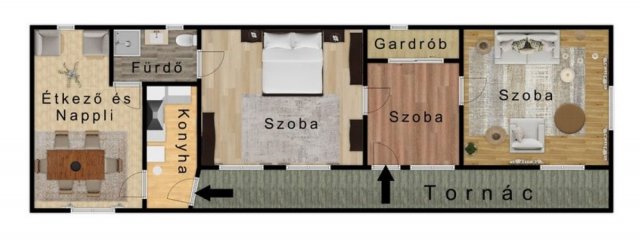 Eladó családi ház, Tiszalúcon 8.9 M Ft, 2 szobás