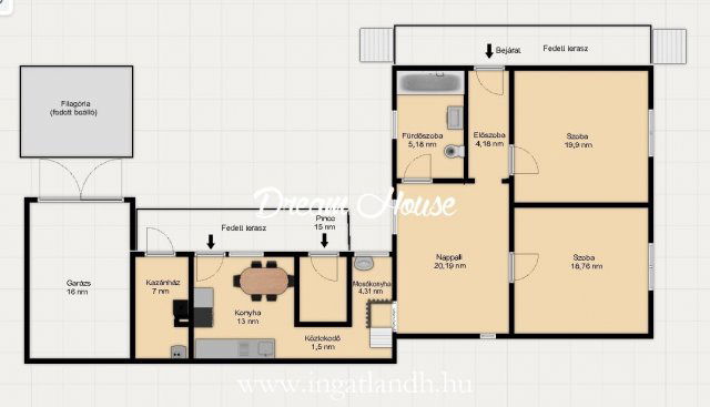 Eladó családi ház, Nyírpazonyon 54.9 M Ft, 3 szobás