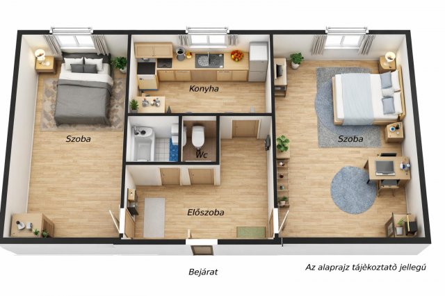 Eladó panellakás, Tatabányán 31.9 M Ft, 2 szobás