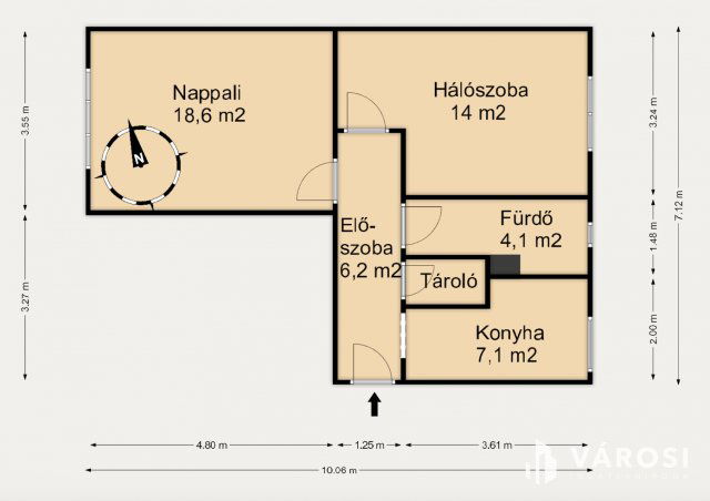 Kiadó téglalakás, albérlet, Szegeden 250 E Ft / hó, 2 szobás