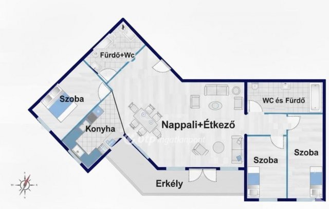 Eladó téglalakás, Budapesten, XIII. kerületben 115 M Ft