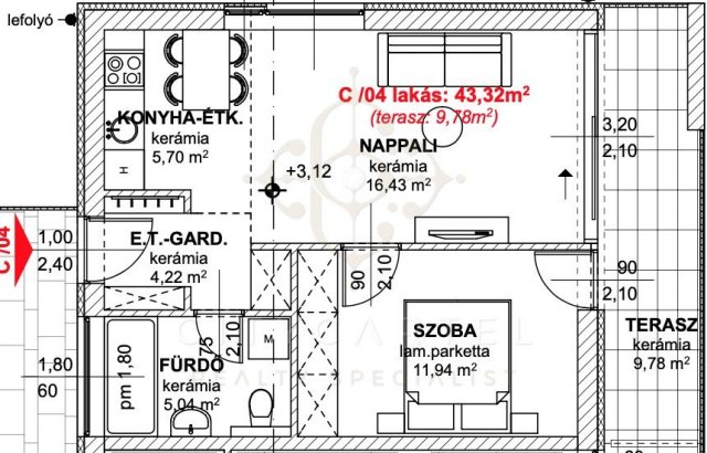 Eladó téglalakás, Balatonlelleén 58.999 M Ft, 2 szobás