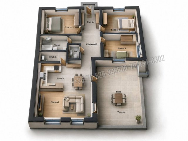 Eladó családi ház, Ceglédbercelen 120 M Ft, 4 szobás