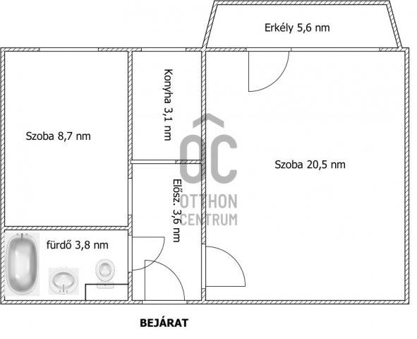Eladó panellakás, Pakson 35.9 M Ft, 2 szobás