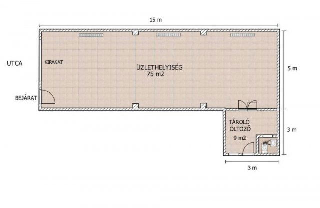 Eladó üzlethelyiség, Csongrádon 33 M Ft / költözzbe.hu