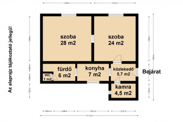 Eladó családi ház, Békéscsabán 32.5 M Ft, 2 szobás