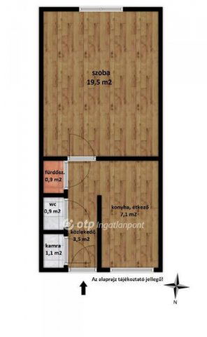 Eladó téglalakás, Ajkán 25.6 M Ft, 1 szobás