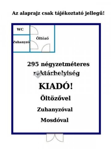 Kiadó ipari ingatlan, Sülysápon 590 E Ft / hó