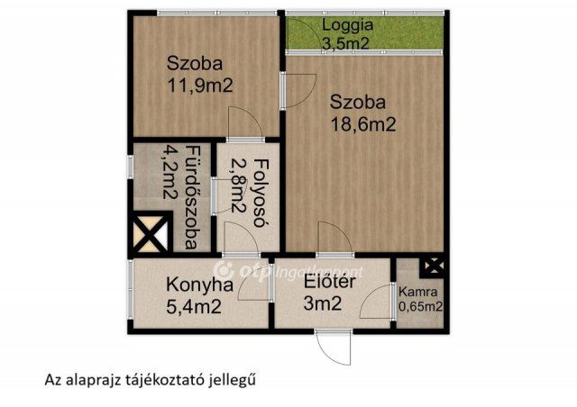 Eladó téglalakás, Nyíregyházán 45 M Ft, 2 szobás