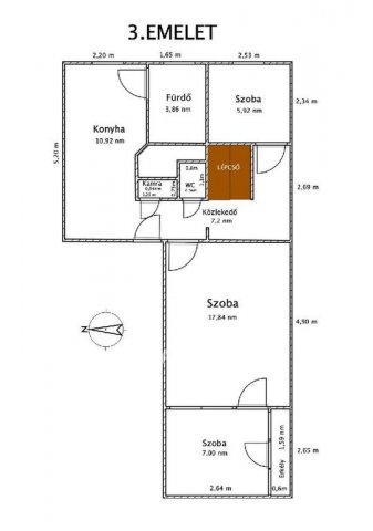 Eladó téglalakás, Ajkán 52 M Ft, 2+2 szobás