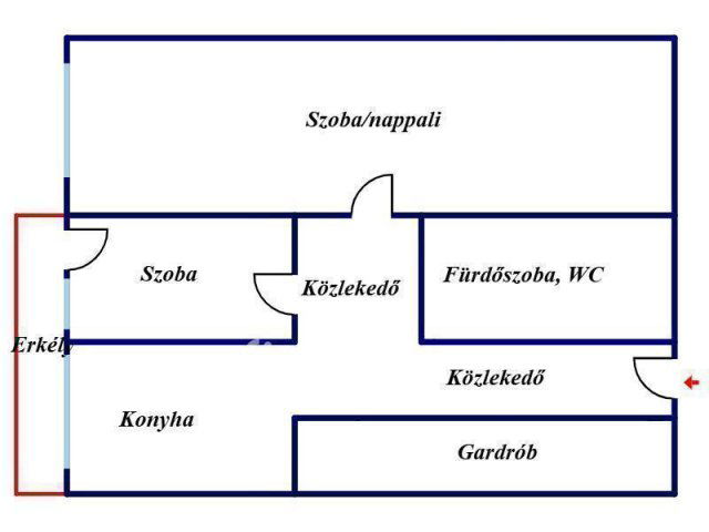Eladó panellakás, Nyíregyházán 34.8 M Ft, 1+1 szobás