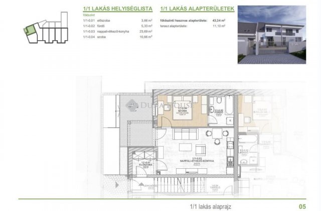 Eladó téglalakás, Birjánon 46 M Ft, 2 szobás