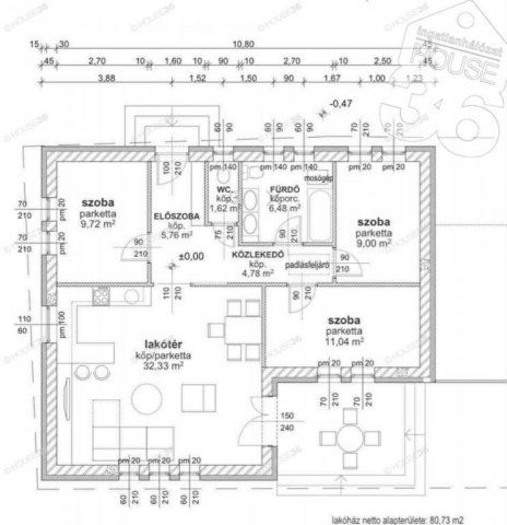 Eladó családi ház, Jakabszálláson 71.9 M Ft, 4 szobás